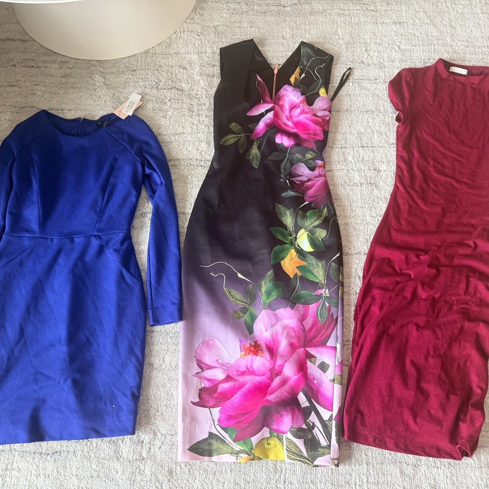 Lot of 3 dresses: Ted Baker, Banana Republic